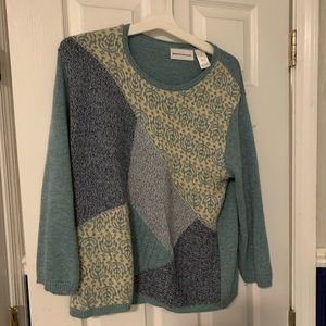 Vintage Alfred Dunner patchwork sweater